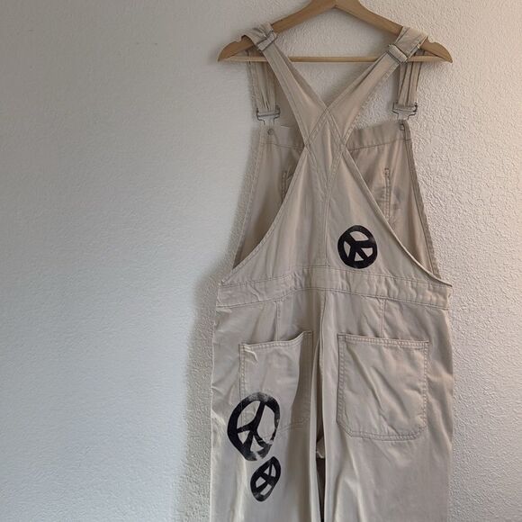 Free People Ziggy Overalls Peace Sign - Picture 11 of 15